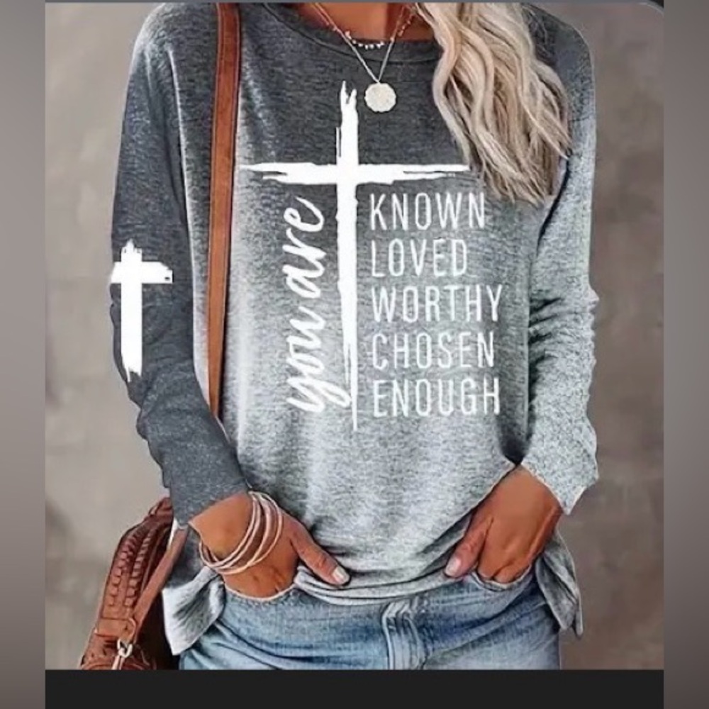 INSPIRATIONAL LONG SLEEVE TEE - Picture 1 of 1